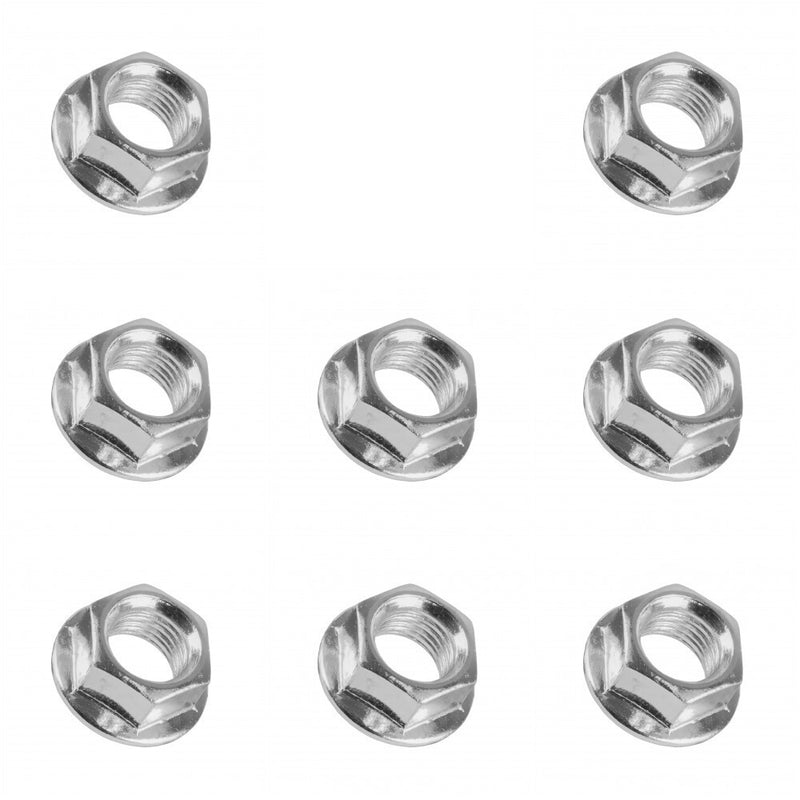 DURAFORCE Wheel Flange Serrated Nuts 3/8 24 for Polaris 1993 Big Boss 250 350L ATV 8 Piece