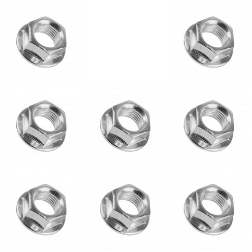 DURAFORCE Wheel Flange Serrated Nuts 3/8 24 for Polaris 1993 Big Boss 250 350L ATV 8 Piece