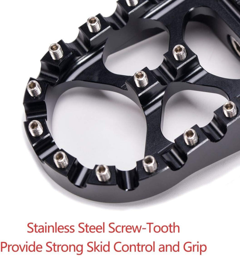 CNC Wide Fat Foot Pegs MX Style Footpegs for Harley Dyna Sportster Bobber