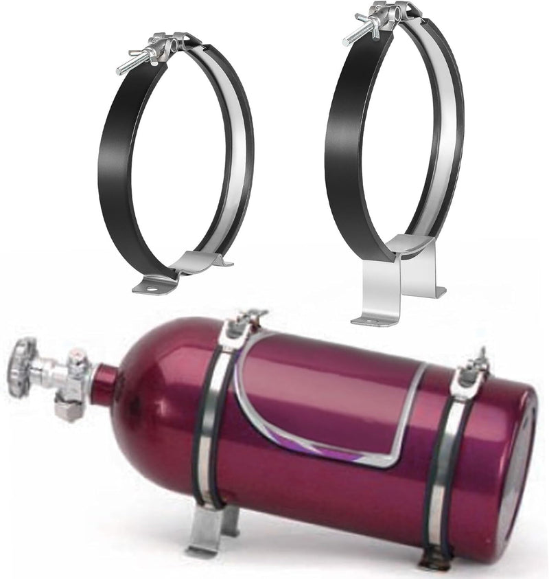 82013 Nitrous Oxide Bottle Bracket, 7"Nos Single Bottle Holder for 10 lb & 15 lb