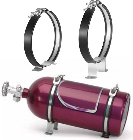 DURAFORCE 82013 Nitrous Oxide Bottle Bracket, 7"Nos Single Bottle Holder for 10 lb & 15 lb