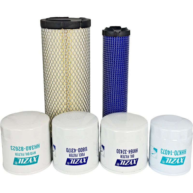 Air Fuel Hydrostat Oil Hydraulic Filter Kit Fit for Kubota L3301 HST L3901 HST