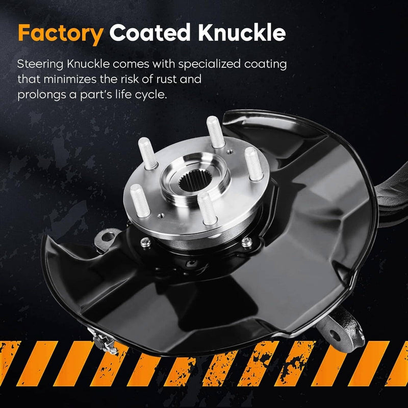 Front Steering Knuckles Wheel Hub Bearings for Honda Accord TSX 2009-2012