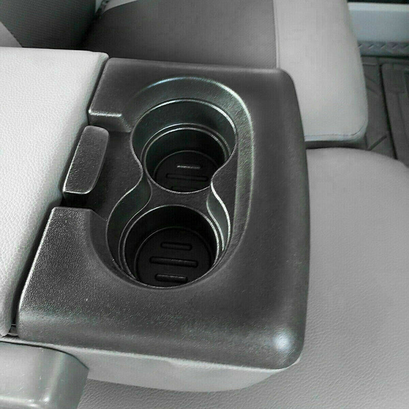 Center Console Cup Holder Armrest Cover Pad Trim for Ford F150 2004-2014 Black