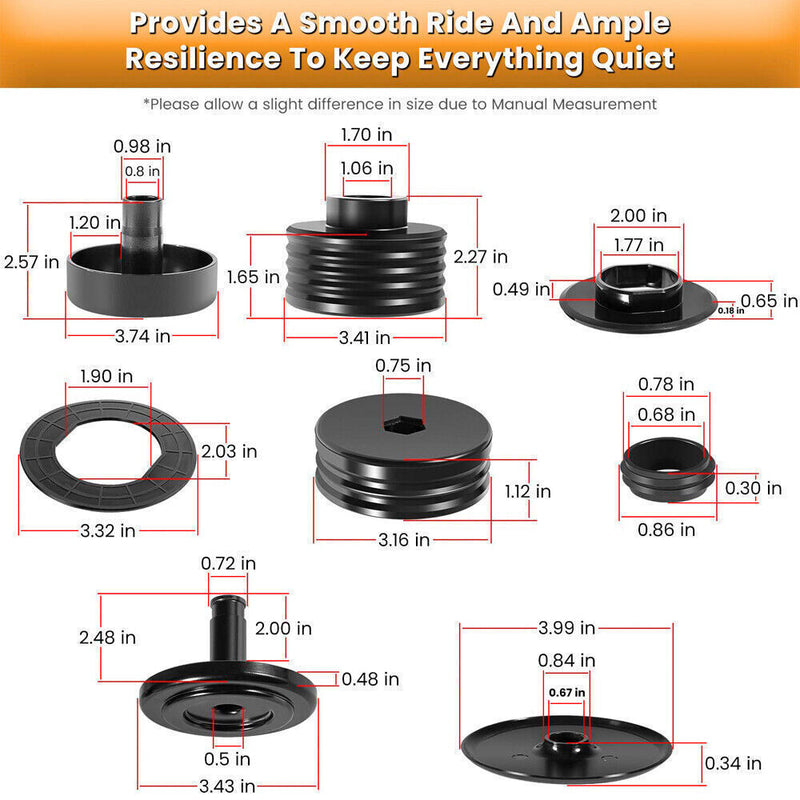 Body Mount Bushing Kit Silicone for Ford F250 F350 Super Duty Crew Cab
