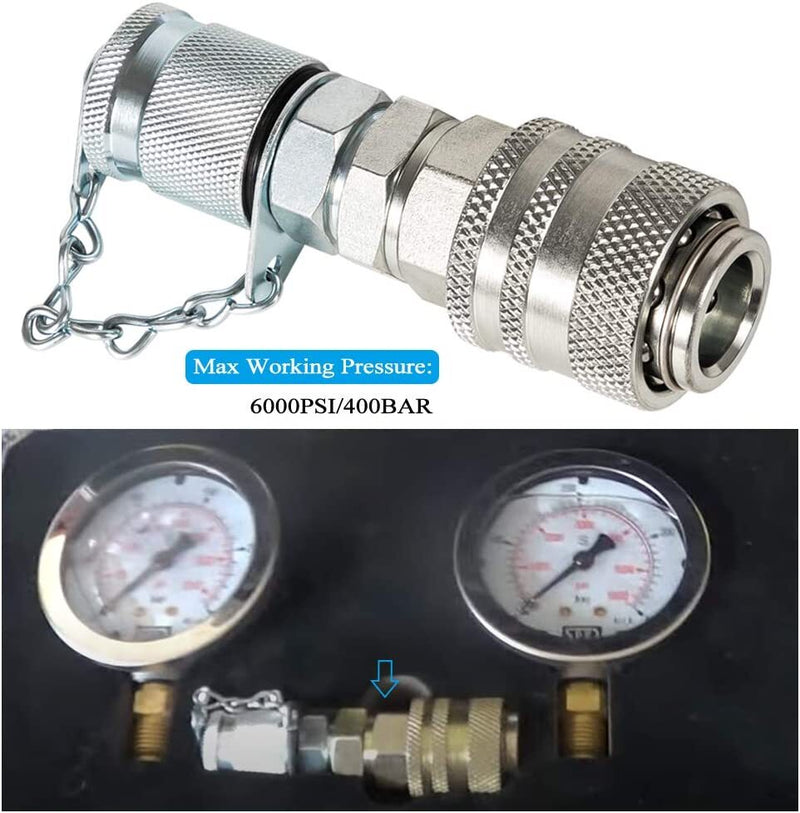 Hydraulic Pressure Test Coupling Kit Quick Connect for PD Series Coupler