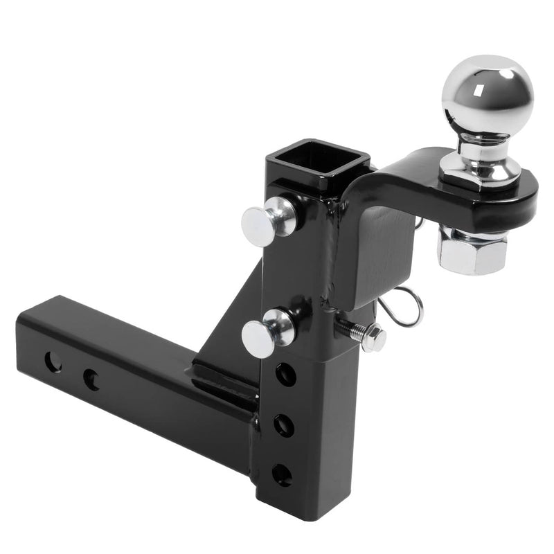 DURAFORCE 2" Receiver Trailer Hitch Ball Mount 9-1/2" Drop Tow Adjustable 7500lb