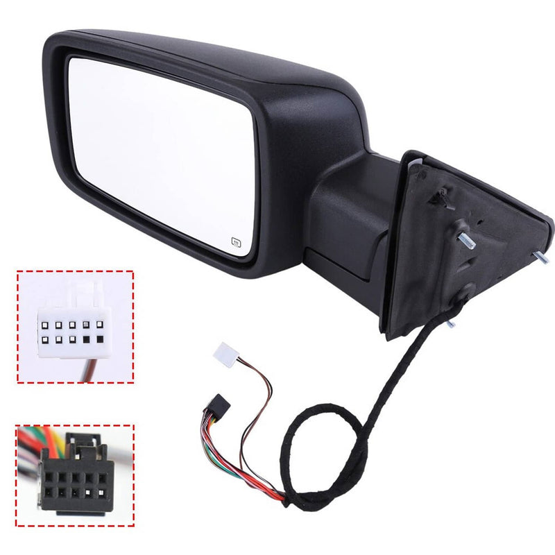Left Driver Power Fold Heated Temp Sensor Mirror for 2013-2019 Dodge Ram 1500