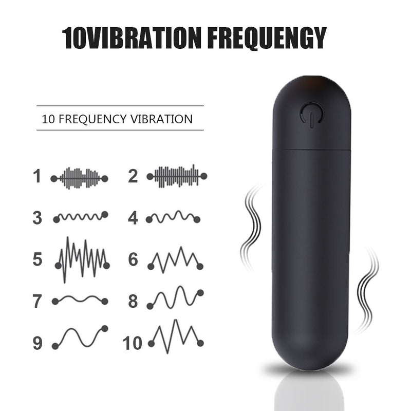 Women Mini Powerful Bullet Shape 10 Speed Vibrating Neck Body Massage Personal