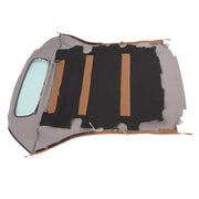 DURAFORCE Convertible Soft Top & Heated Glass Window for Toyota Solara 2004-2009 Brown