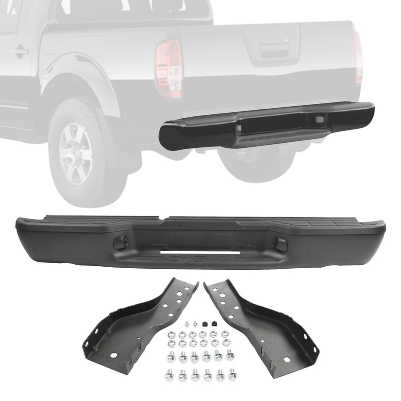 Rear Step Bumper Assembly for Chevrolet S10 GMC Sonoma 1998-2004 Black