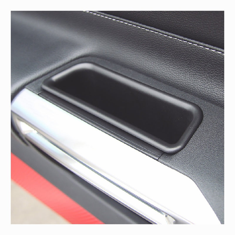 2pcs Inner Side Door Handle Storage Box Cover for Ford Mustang 2015+ Accessories