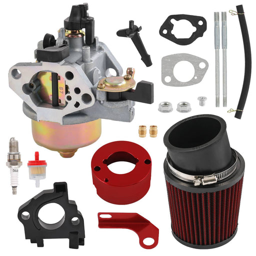 DURAFORCE Air Filter Adapter Jet Kit Set for Predator 420CC 301CC 13HP 15HP Golf Cart