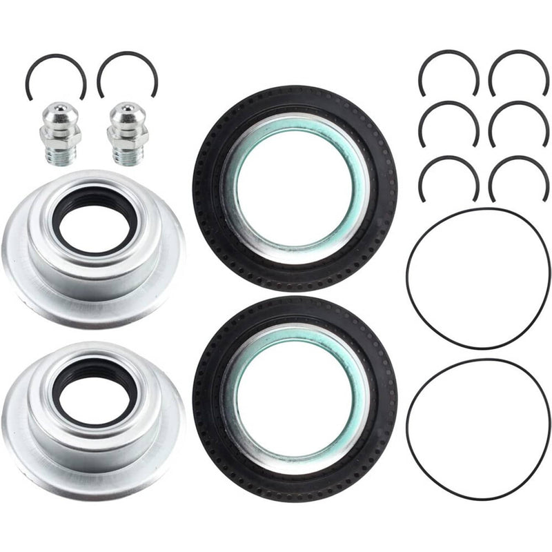 Front Axle Seal Greaseable U Joint Kit for 05-14 Ford F250 F350 Super Duty