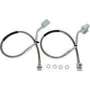DURAFORCE 89310S Front Extended Stainless Brake Line for Ford Braided Suspension Lift 2X