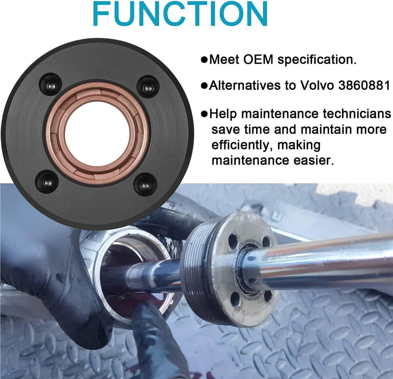 Trim Tilt Cylinder End Cap Rebuild Kit for Volvo Penta 290 DP SP 2Pcs