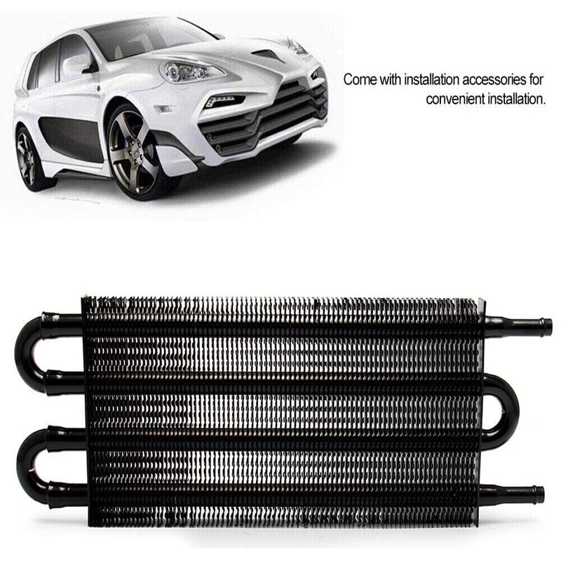 4 Row Remote Transmission Oil Cooler Auto Manual Radiator Converter Universal