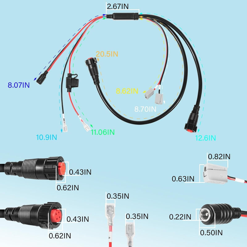 010-12676-40 All-In-One Power Cable for Garmin Panoptix LiveScope