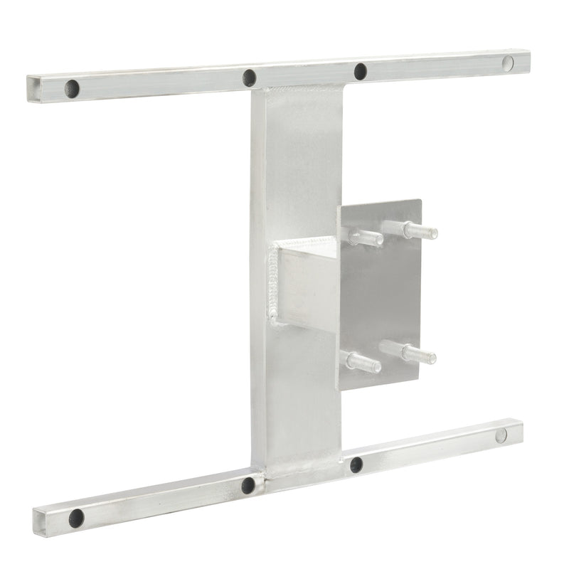 Aluminum H-Mount Trailer Spare Tire Carrier for 6-Lug Wheels w/Hardware