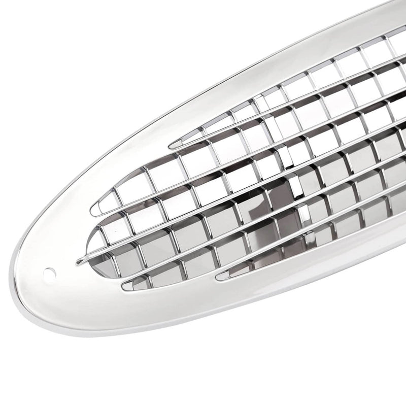 DURAFORCE Chrome Hood Side Grille Air Intake Vent Cover ABS for Freightliner M2 2002-2018