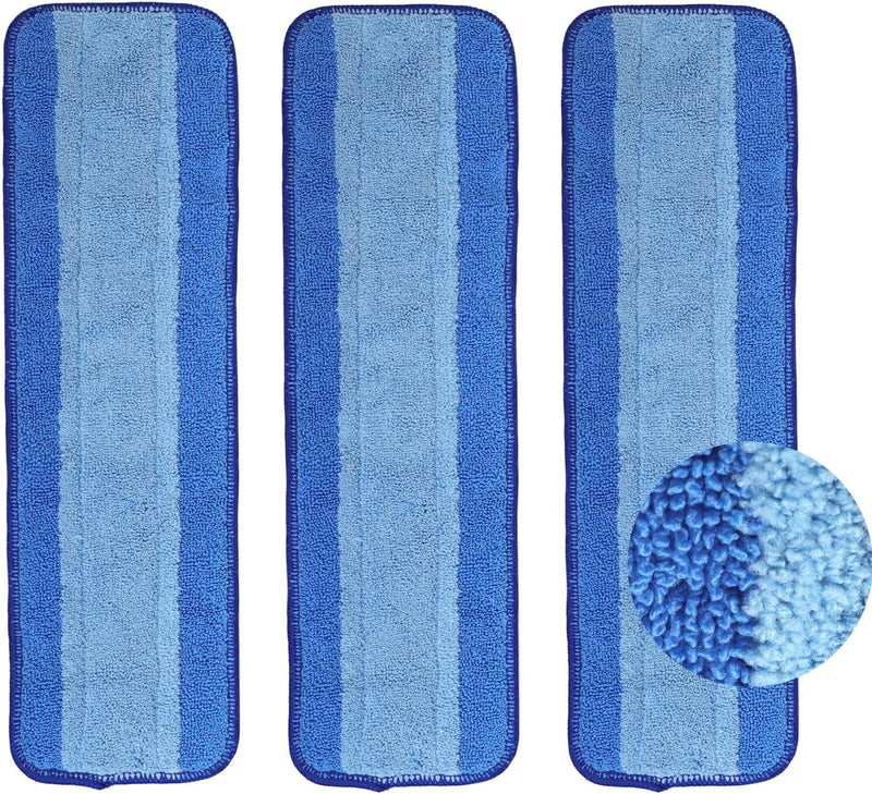 3Pcs Microfiber Cleaning Refill Pads for Bona Mop 18 Inch Reusable Tools