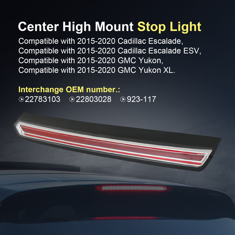 Third Brake Light High Mount Stop Lamp for GMC Yukon Cadillac Escalade 2015-2020