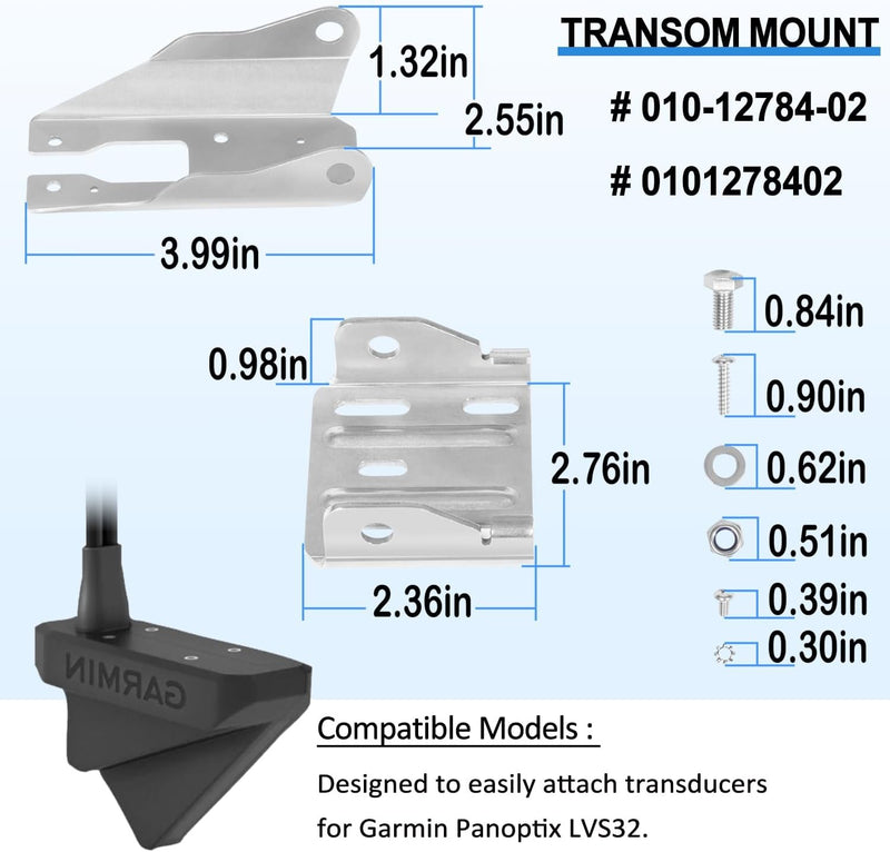 010-12784-02 Transom Mount Bracket for Panoptix LVS32 Heavy Duty