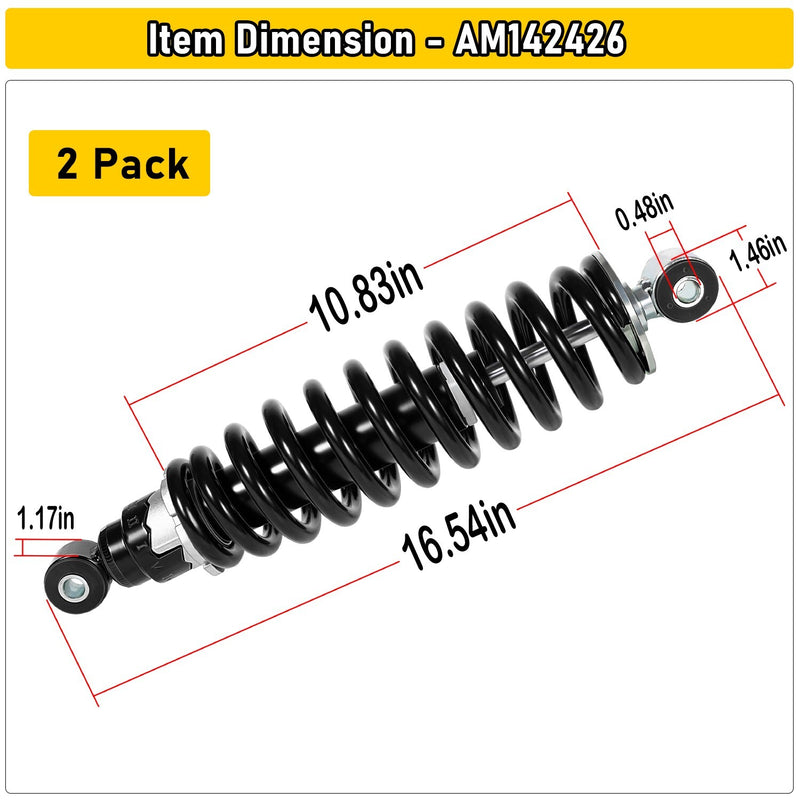 Front Coil-Over Shocks for John Deere Gator XUV625i 825i 855D 825M 2 Pieces