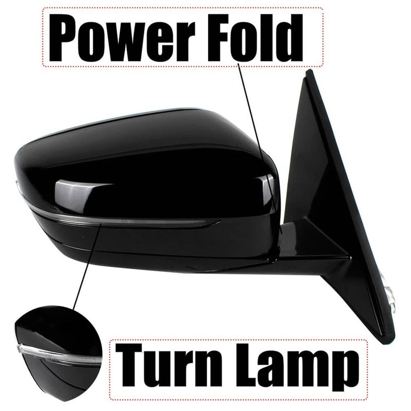 Passenger Right Mirror with Blind Spot for BMW 320i 330i 330e 2019-2023 Black