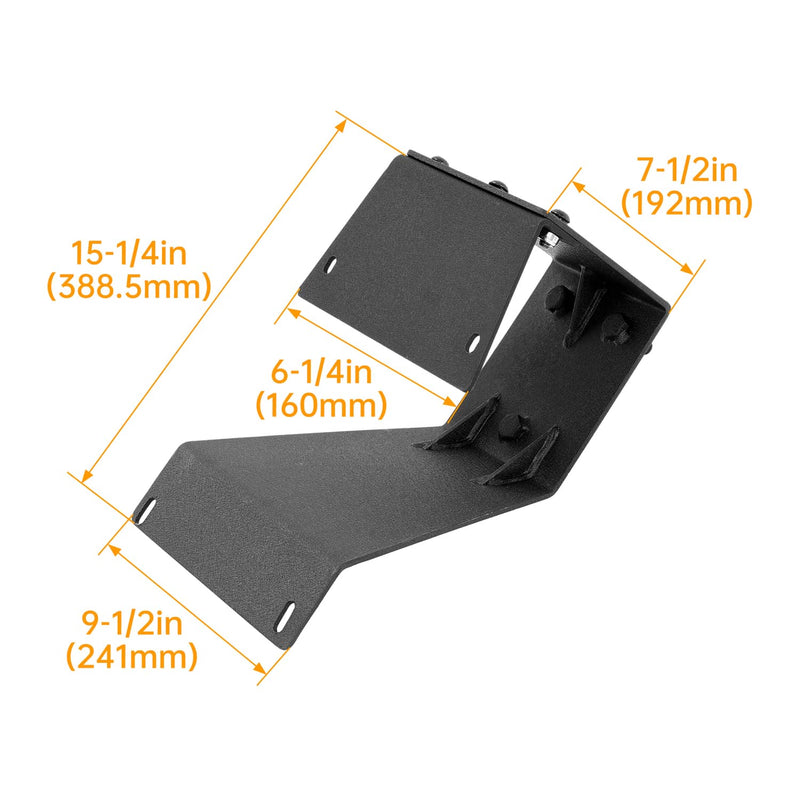 DURAFORCE Rear Spare Tire Carrier Rack Wheel Mounting Bracket for Jeep Wrangler JK 07-18