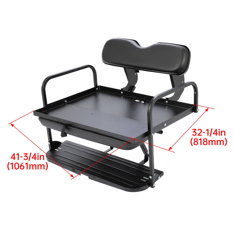 Rear Seat Kit Cushion for Yamaha G14 G16 G19 G20 G21 G22 Golf Cart Black