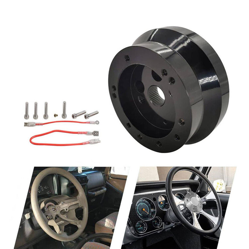 5 and 6 Hole Short Steering Wheel Hub Adapter for Flaming River Ididit GM Chevy