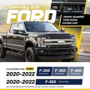 DURAFORCE Tow Hook Cover Bezel Short LH RH for Ford F250 F350 F450 F550 Super Duty 2020-22