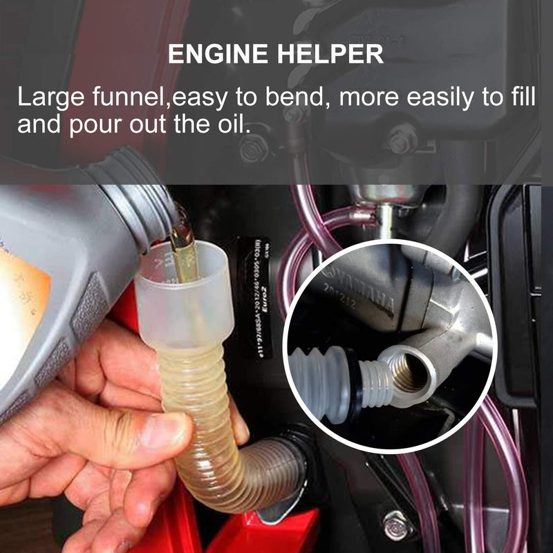 Mess Free Oil Change Funnel Flexible Pipe for Honda Generator EU SD EB EG