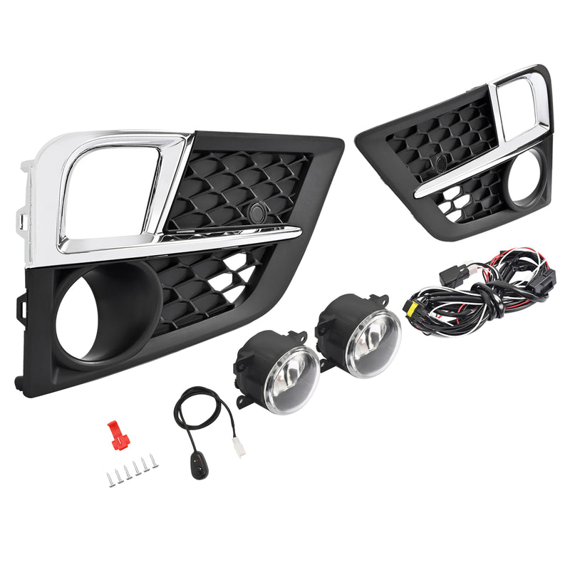 Front Bumper Fog Lamp Bezel Chrome Trim for Honda Odyssey 2018-2020 Set