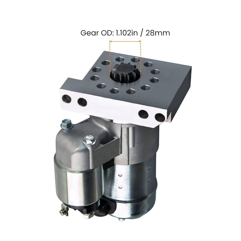 Starter Motor for Chevy SBC BBC GM Super Mini High Torque 1.4KW CW 12V 10 Teeth