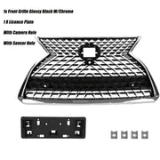 DURAFORCE For 2020-2022 Lexus RX350 RX350L RX450h RX450hL Front Upper Grille W/Chrome trim