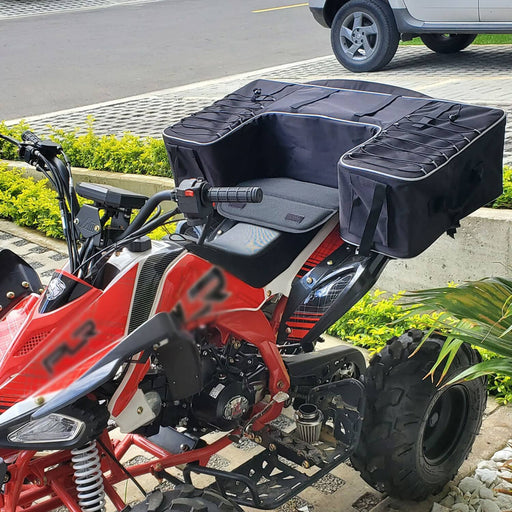 DURAFORCE Upgrade Rear Rack Back Seat Storage Bag Pack w/Cushion Pad for Sportsman ATV