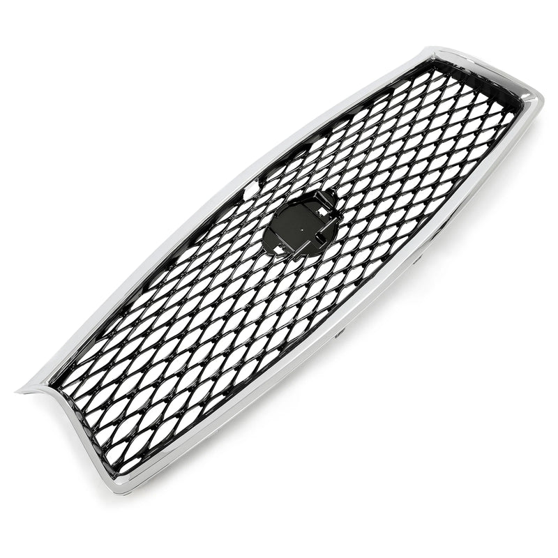 DURAFORCE Front Bumper Grille Grill Assembly for Infiniti Q50 2014 2015 2016 2017 Chrome