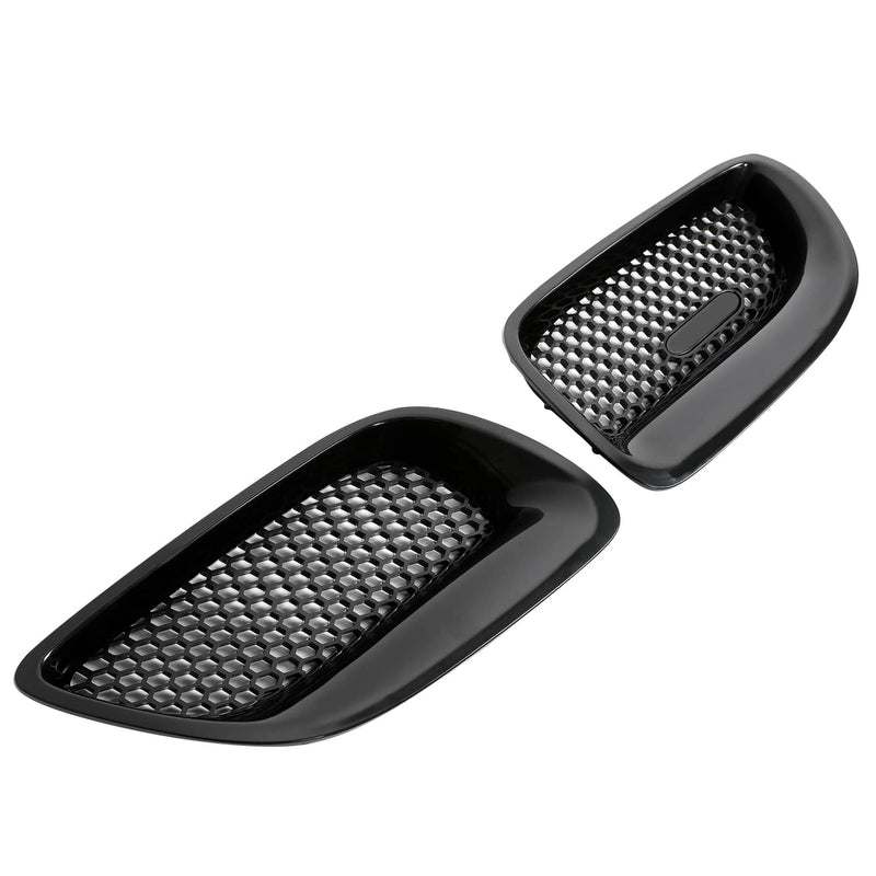DURAFORCE Front Upper Kidney Grille Insert Left Right Black ABS for Pontiac GTO 2004-2006