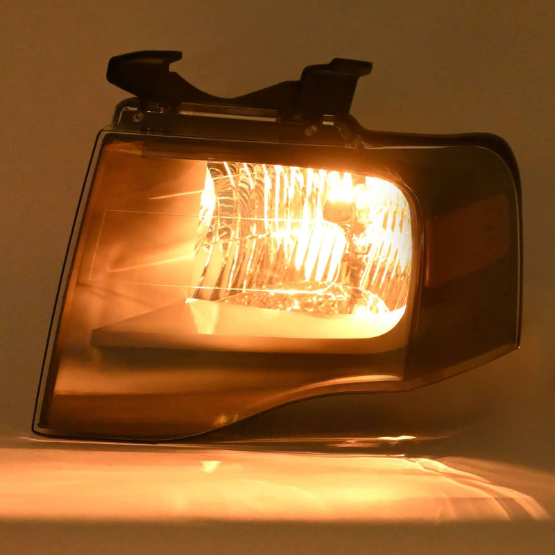 DURAFORCE 7L1Z13008DB Headlight Left With Bulbs for Ford Expedition 2007-2014