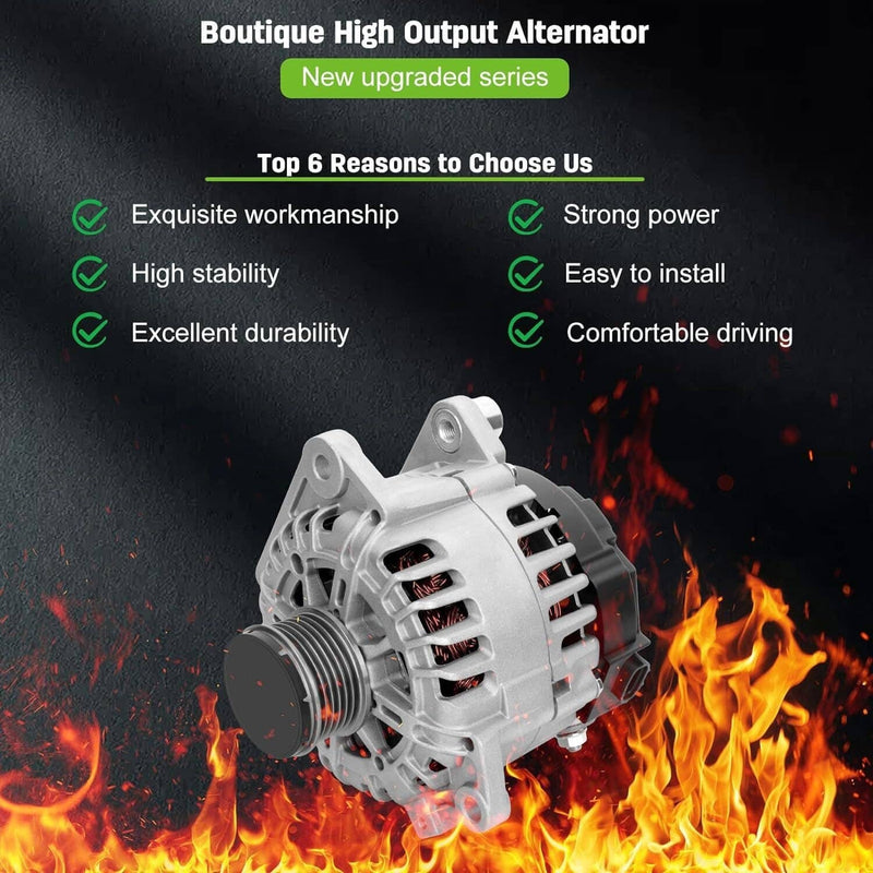 23100-JA02A 11258 Alternator for 2007-2009 Nissan Altima Sentra 2.5L
