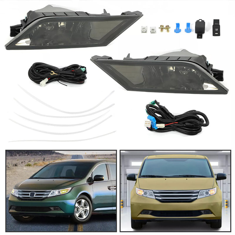 Smoke Bumper Driving Fog Lights With Switch for Honda Odyssey 2011-2013 Pair