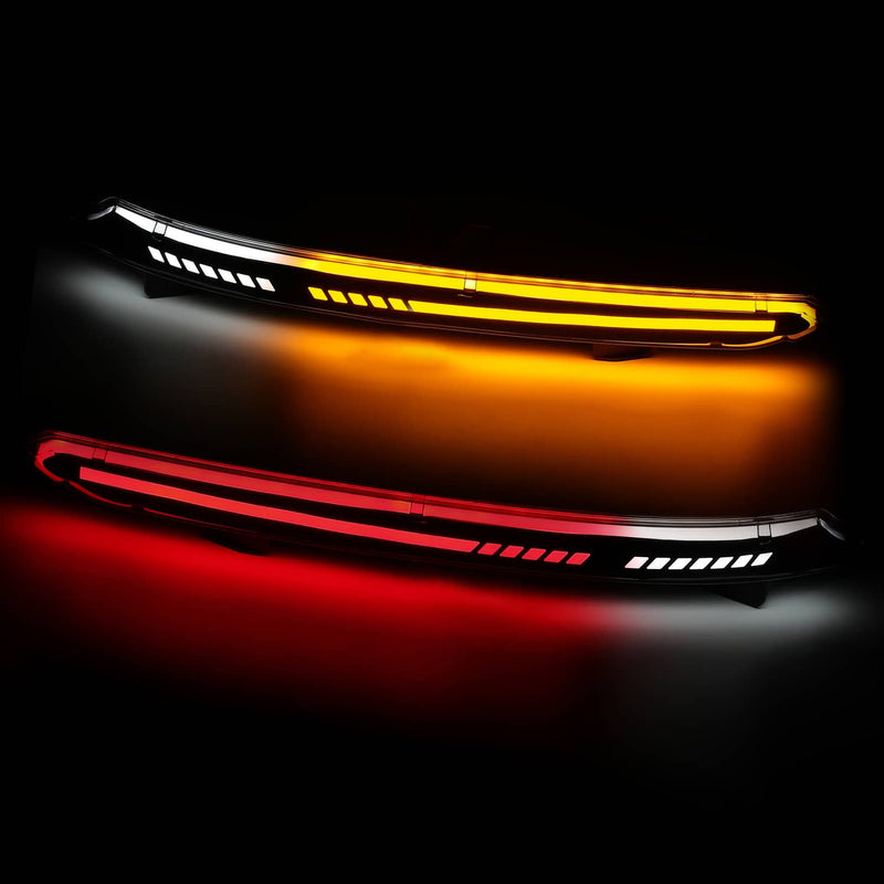 DURAFORCE LED Reflector Tail Light Rear Bumper Lamp Smoke for Honda Accord 2018 2019-2022