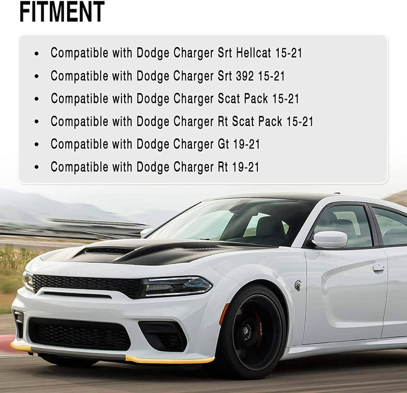 Front Bumper Lip Splitter Trim Cover Yellow for Dodge Charger SRT Scat 2015-2022