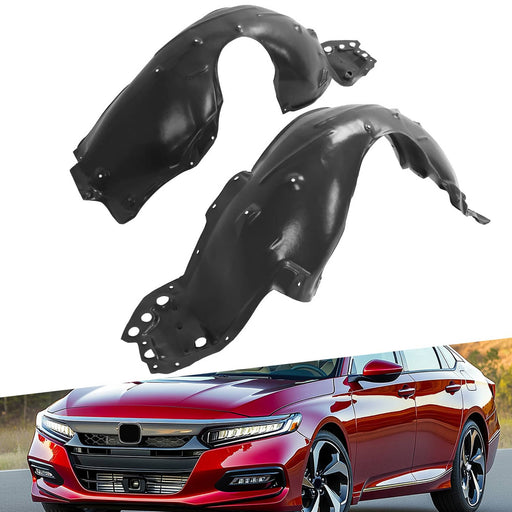 DURAFORCE Front Left & Right Side Inner Fender Liner for Honda Accord Sedan 2018-2022