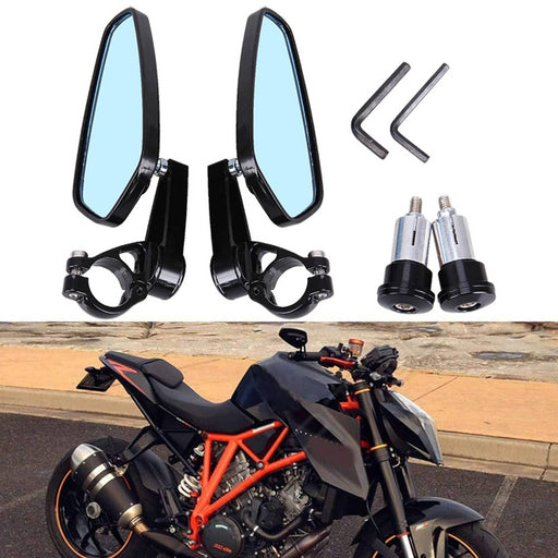 DURAFORCE 7/8" 22mm Handle Bar End Mirrors Rearview for 890 390 690 790 1290 1090