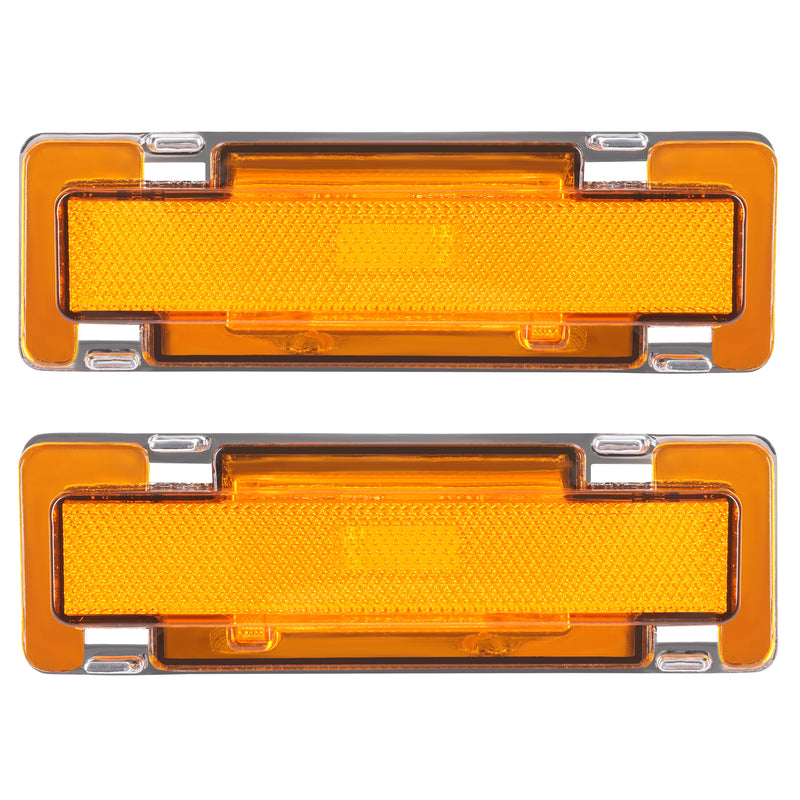Yellow Lens Side Marker Lights for Chevy Camaro for Pontiac Firebird 82-92 2PC