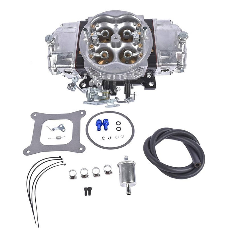 BR-67200 750 CFM Billet Aluminum 4 Barrel Double Pumper Carburetor Gasoline