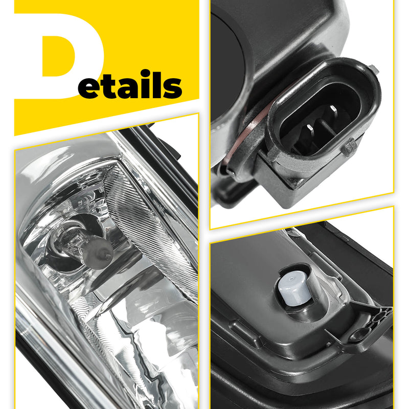 Fog Lights Bezels Covers Bulbs Wiring for Ford Transit 2020-2025 Left Right